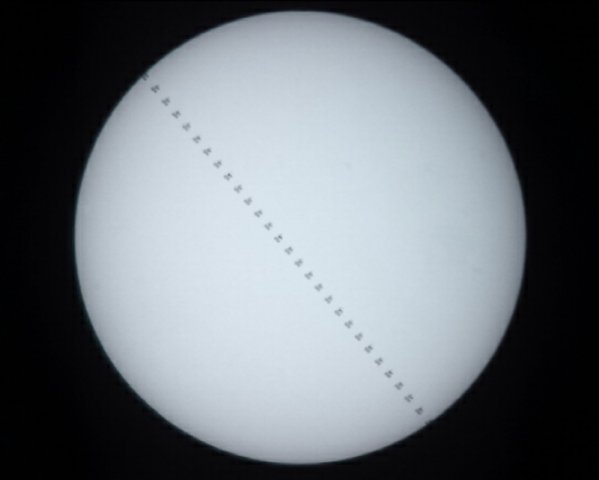 ISS-Sonnentransit vom 09.06.2008